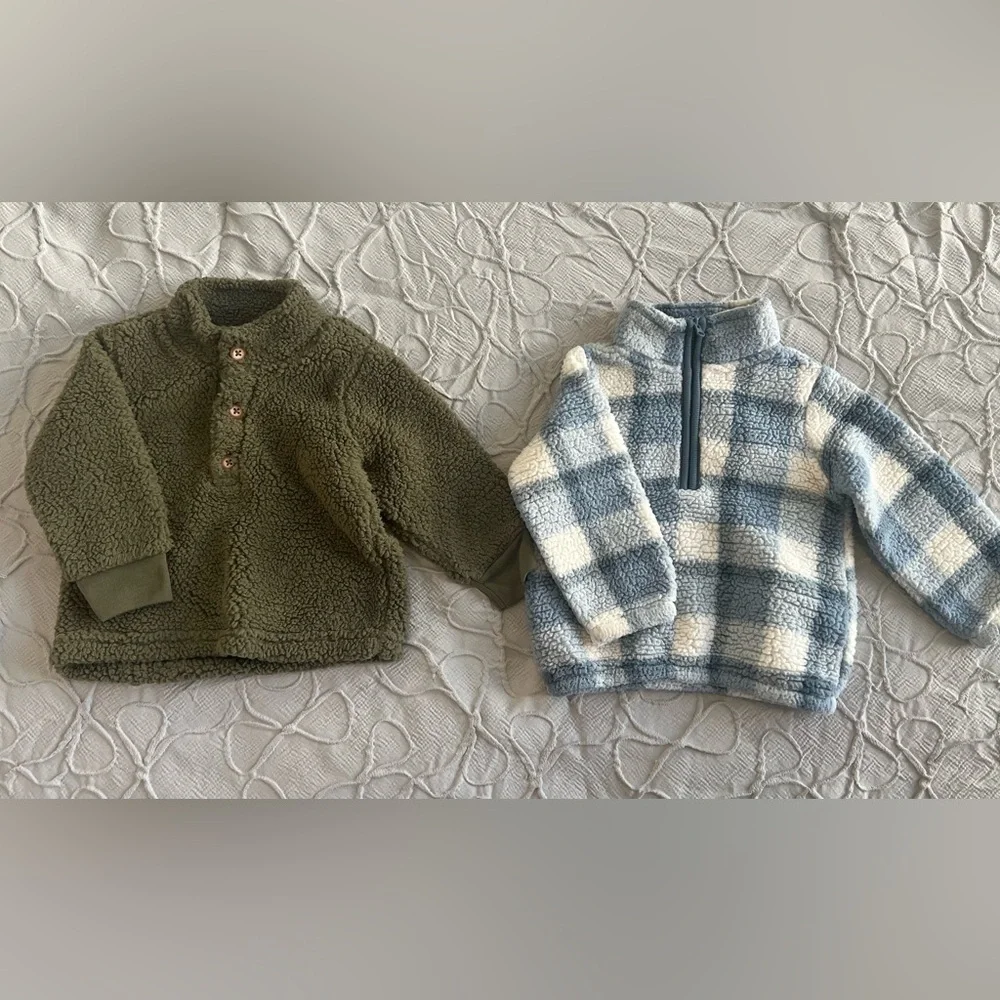 Carter’s Just One You Boys Pullovers Size: 12 Months Set Of 2 (0504)